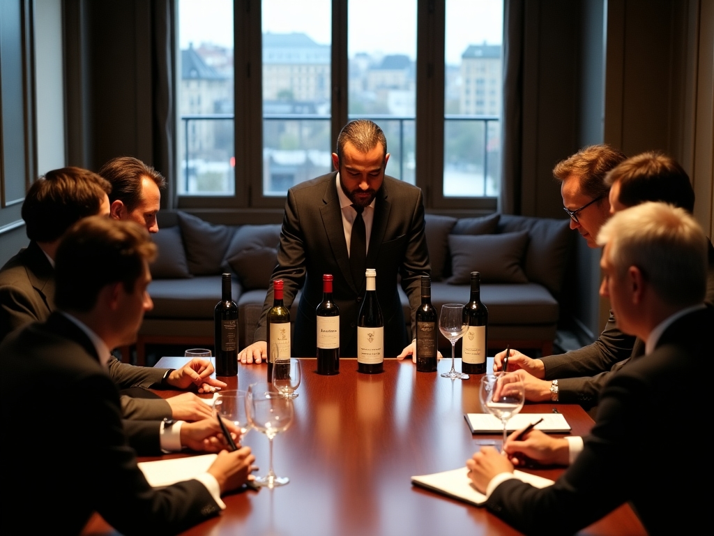 Processus de sélection des vins pour dégustation